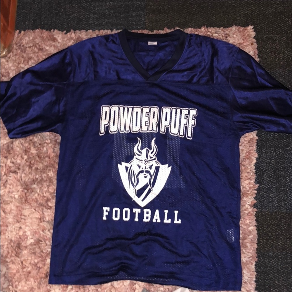 SportTek Power Puff Vikings Football Jersey Small